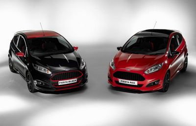 Ford представил 140-сильные хэтчбеки fiesta red и black edition