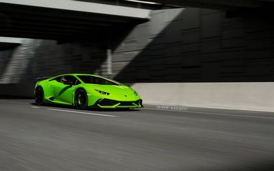 Lamborghini huracan в уникальном тюнинге