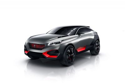 Peugeot привезет в париж концепт 499-сильного кроссовера quartz