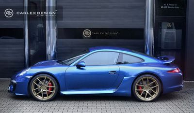 Porsche 911 (991) electric blue от carlex design